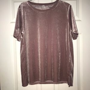 Dusty Rose velvet shirt